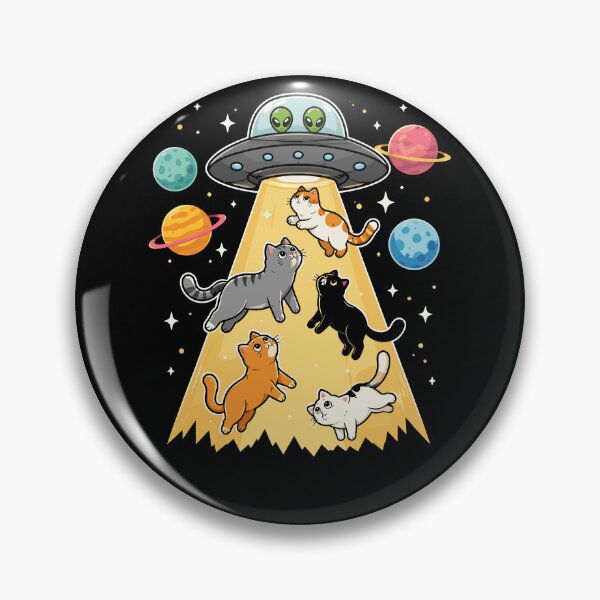 Item preview, UFO Abduction Funny Cat Alien designed and sold by gordonbwyashop.