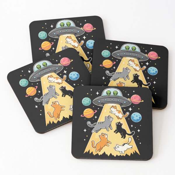 Item preview, UFO Abduction Funny Cat Alien designed and sold by gordonbwyashop.