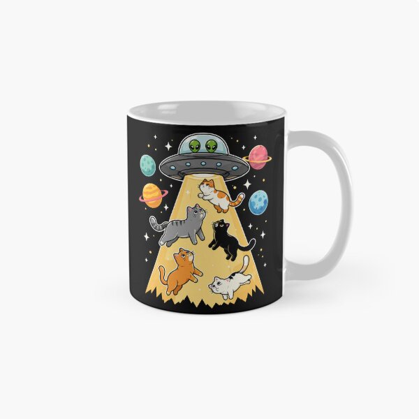 Item preview, UFO Abduction Funny Cat Alien designed and sold by gordonbwyashop.