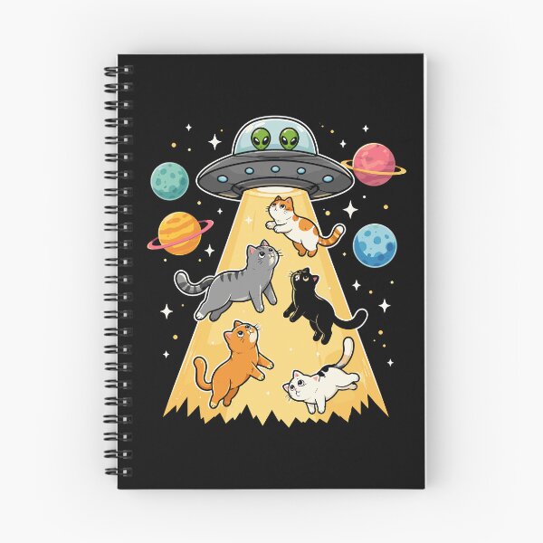 Item preview, UFO Abduction Funny Cat Alien designed and sold by gordonbwyashop.