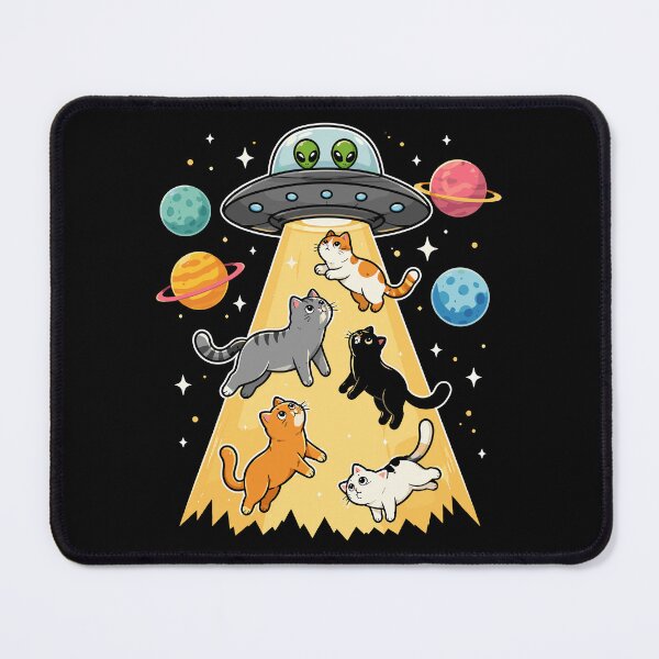 Item preview, UFO Abduction Funny Cat Alien designed and sold by gordonbwyashop.