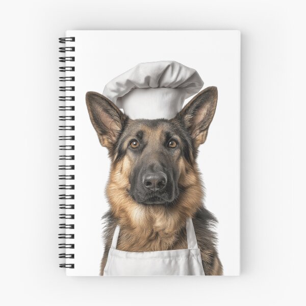 Item preview, German Shepherd Chef Dog Funny Cooking Apron Hat Cute Pet Portrait designed and sold by LazyOwlStore.