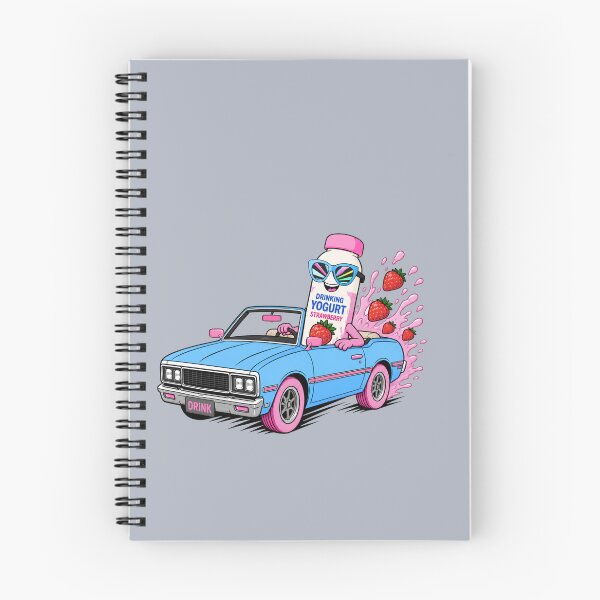 Item preview, Strawberry Drinking Yogurt Retro Ride designed and sold by Aimetoi.