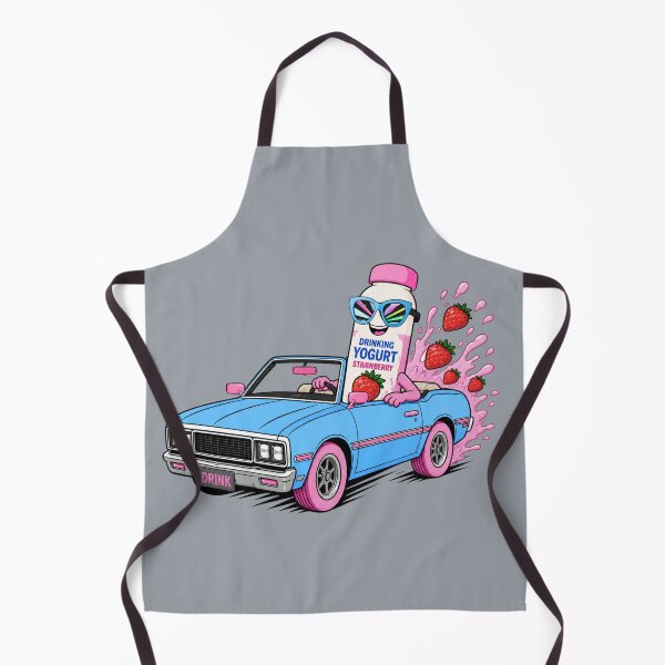 Item preview, Strawberry Drinking Yogurt Retro Ride designed and sold by Aimetoi.