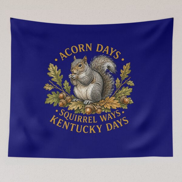 Item preview, Oak-Nut Days Squirrel Ways designed and sold by taiche.