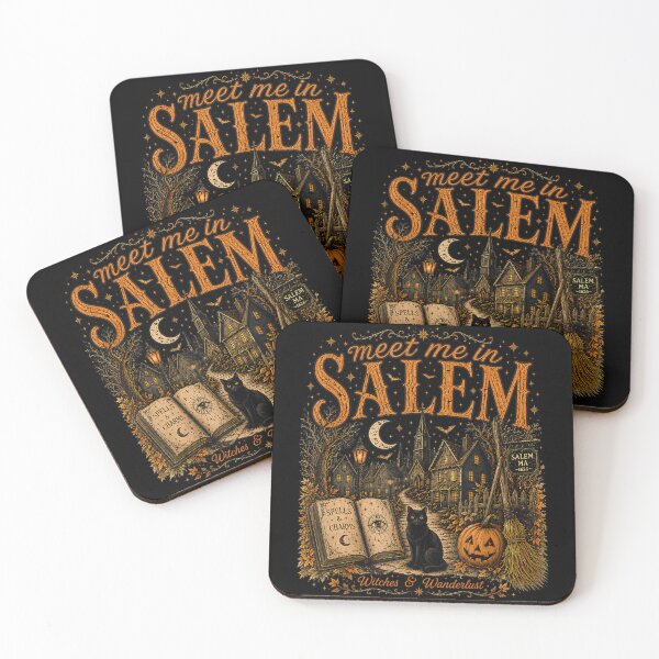 Item preview, Meet Me in Salem Vintage Witch Town Halloween designed and sold by VioletNance.