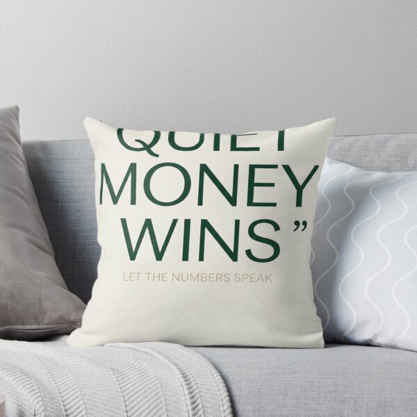 Item preview, Quiet Money Wins - Inspirational Quote Wall Art Print designed and sold by Zaramodo.