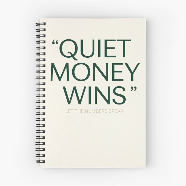 Item preview, Quiet Money Wins - Inspirational Quote Wall Art Print designed and sold by Zaramodo.