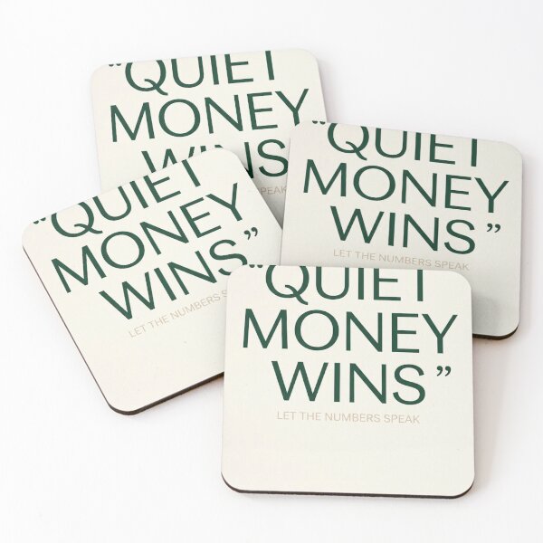 Item preview, Quiet Money Wins - Inspirational Quote Wall Art Print designed and sold by Zaramodo.