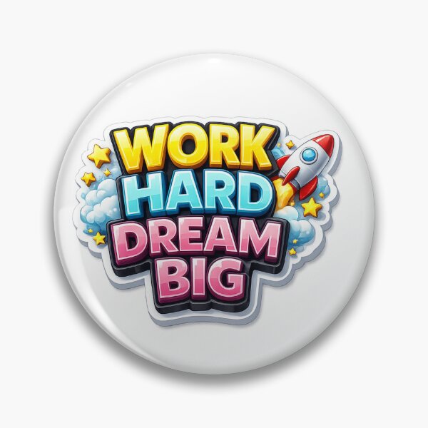 Item preview, Work Hard Dream Big 3D Motivational designed and sold by MR4me.