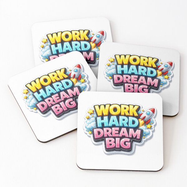 Item preview, Work Hard Dream Big 3D Motivational designed and sold by MR4me.
