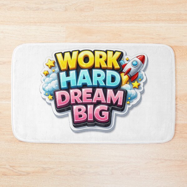 Item preview, Work Hard Dream Big 3D Motivational designed and sold by MR4me.