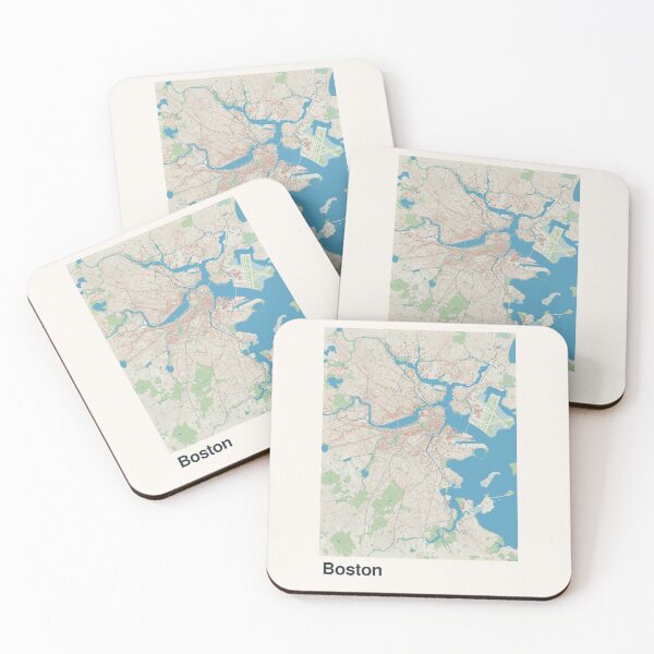 Item preview, Boston Minimalistic Map Art designed and sold by MapsNerd.