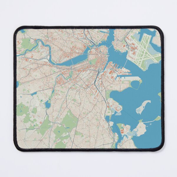 Item preview, Boston Minimalistic Map Art designed and sold by MapsNerd.