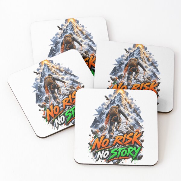 Item preview, No Risk No Story Mountain Adventure designed and sold by WearTheVibe Store.