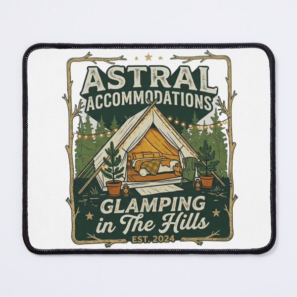 Item preview, Astral Accommodations Glamping in the Hills designed and sold by GabeMountainArt.