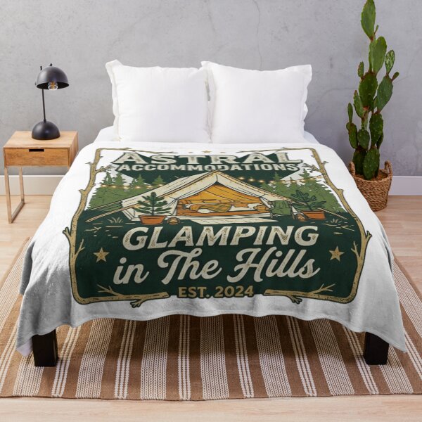 Item preview, Astral Accommodations Glamping in the Hills designed and sold by GabeMountainArt.