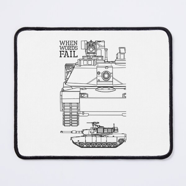 Item preview, Military Tank Army Technical Diagram When Words Fail designed and sold by GrandeDuc.