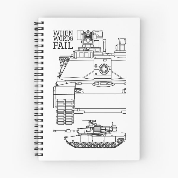 Item preview, Military Tank Army Technical Diagram When Words Fail designed and sold by GrandeDuc.