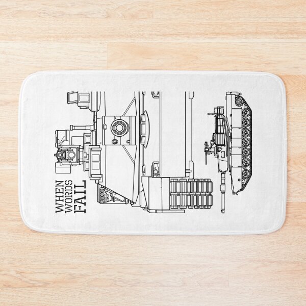 Item preview, Military Tank Army Technical Diagram When Words Fail designed and sold by GrandeDuc.