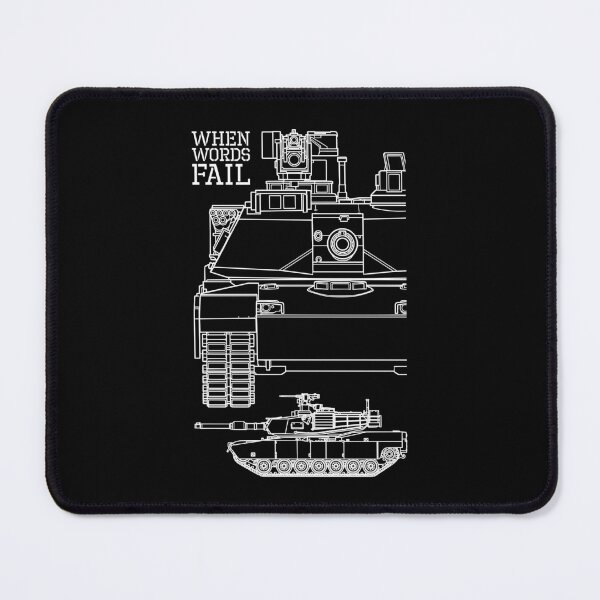 Item preview, Military Tank Army Technical Diagram When Words Fail designed and sold by GrandeDuc.
