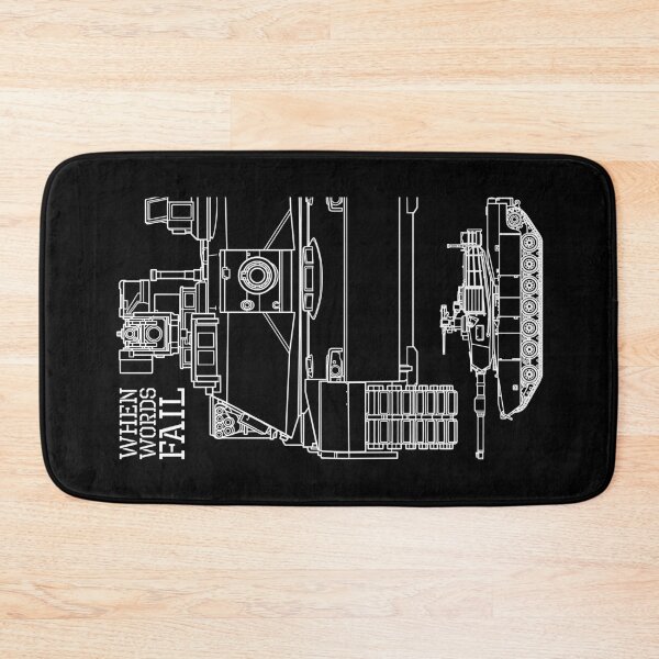 Item preview, Military Tank Army Technical Diagram When Words Fail designed and sold by GrandeDuc.