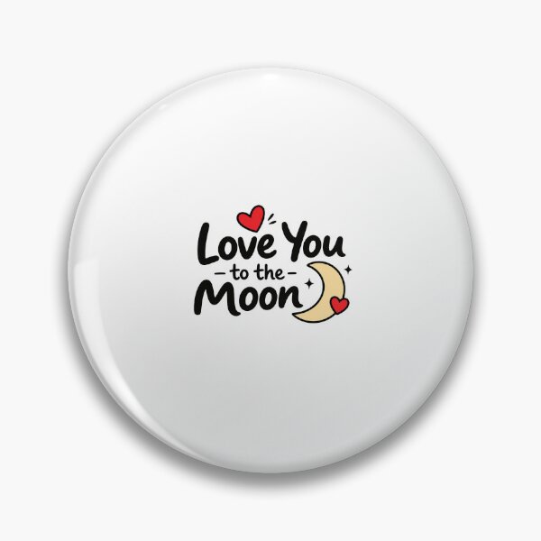 Item preview, Love You to the Moon Romantic Couple Design designed and sold by Lovestickerco.