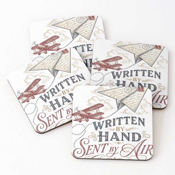 Item preview, Written by hand, sent by air, vintage airmail pen pal gift designed and sold by BoosterShop.