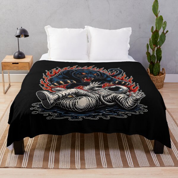 Item preview, Flaming Panther Astronaut Retro Graphic designed and sold by Weekly19.