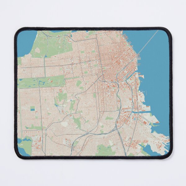 Item preview, San Francisco Minimalistic Map Art designed and sold by MapsNerd.