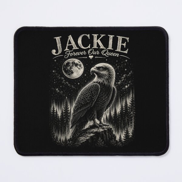 Item preview, Vintage Jackie Forever Our Queen Bald Eagle Memorial Tribute designed and sold by leevekaArt.