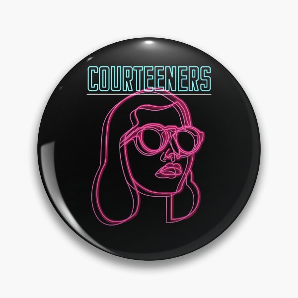 Item preview, Courteeners Neon Pink Line Art Portrait designed and sold by hadeer54.