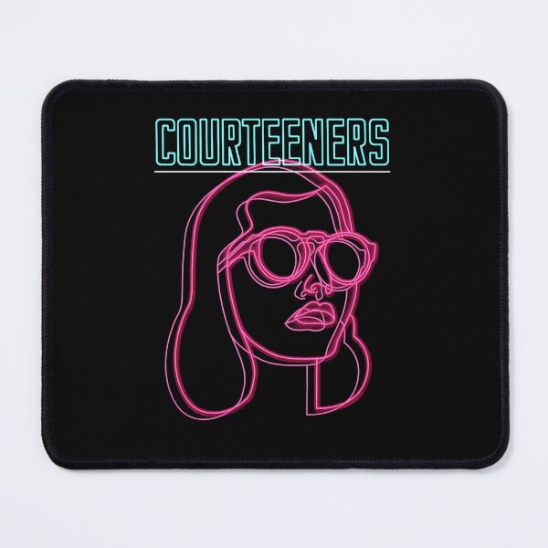 Item preview, Courteeners Neon Pink Line Art Portrait designed and sold by hadeer54.