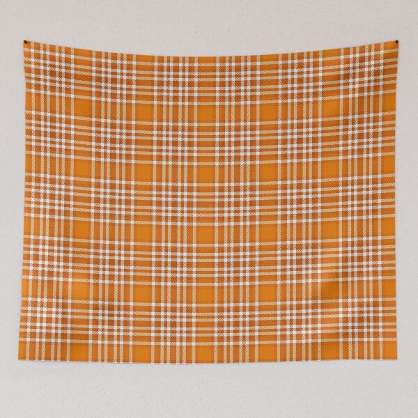 Item preview, Orange Herringbone Plaid Pattern designed and sold by Zaya_art.