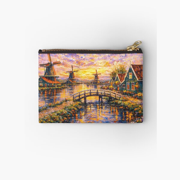 Item preview, A painting of Zaanse Schans, the Netherlands – A Beautiful place in Europe. designed and sold by GalleryKauffeld.