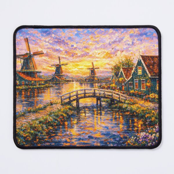 Item preview, A painting of Zaanse Schans, the Netherlands – A Beautiful place in Europe. designed and sold by GalleryKauffeld.