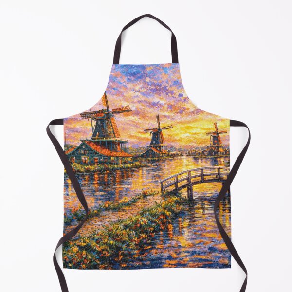 Item preview, A painting of Zaanse Schans, the Netherlands – A Beautiful place in Europe. designed and sold by GalleryKauffeld.