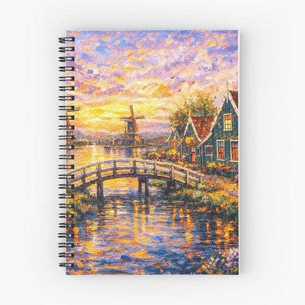 Item preview, A painting of Zaanse Schans, the Netherlands – A Beautiful place in Europe. designed and sold by GalleryKauffeld.