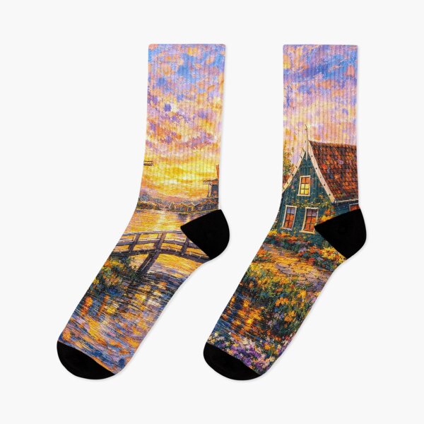 Item preview, A painting of Zaanse Schans, the Netherlands – A Beautiful place in Europe. designed and sold by GalleryKauffeld.
