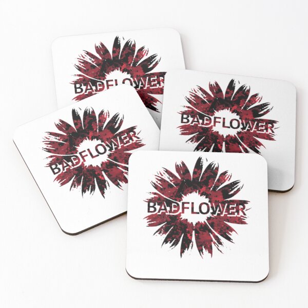 Item preview, Badflower Dark Red Grunge Floral designed and sold by hadeer54.