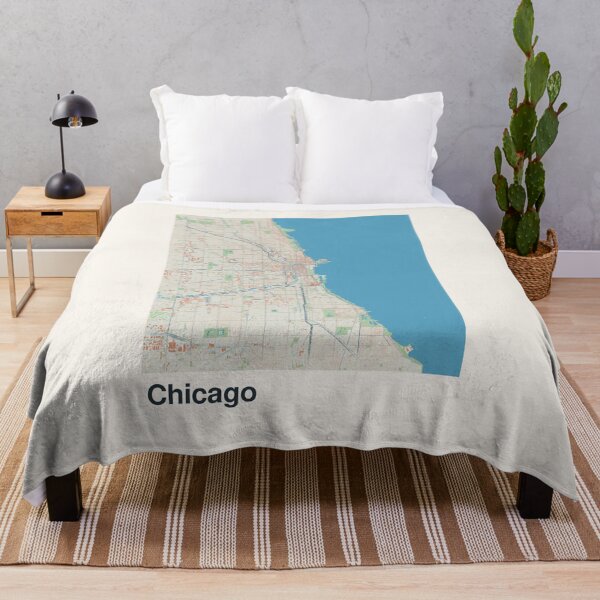 Item preview, Chicago Minimalistic Map Art designed and sold by MapsNerd.