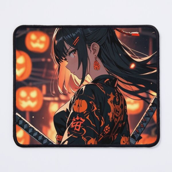 Item preview, Dark Halloween Samurai Girl – Gothic Japanese Anime Warrior designed and sold by AnimDream .