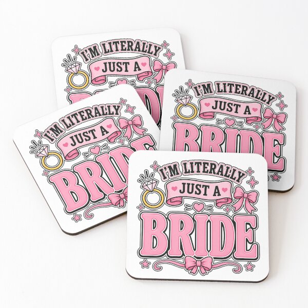 Item preview, I'm Literally Just A Bride Bow Coquette Wedding Bride designed and sold by WeirdlyMild.