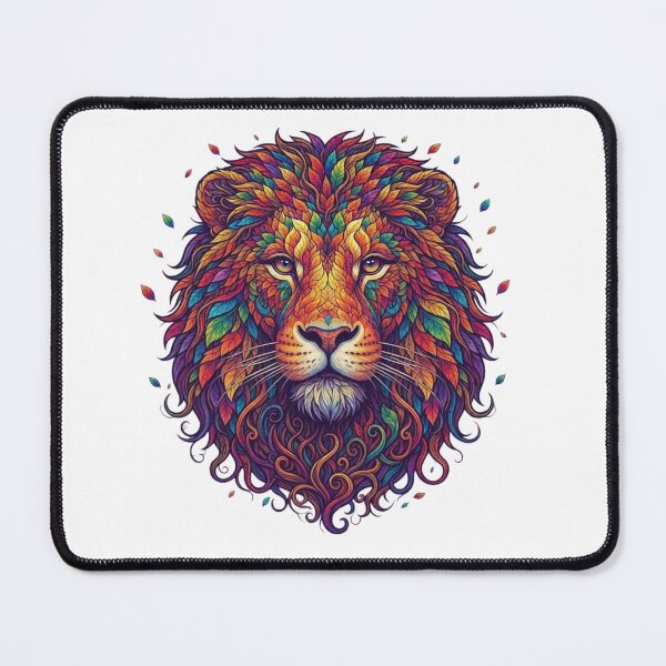 Item preview, Colorful Botanical Lion Face Colorful Floral Lion Art designed and sold by KTD28_SHOP.