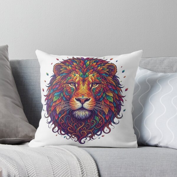 Item preview, Colorful Botanical Lion Face Colorful Floral Lion Art designed and sold by KTD28_SHOP.