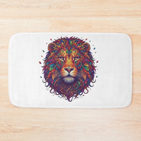 Item preview, Colorful Botanical Lion Face Colorful Floral Lion Art designed and sold by KTD28_SHOP.