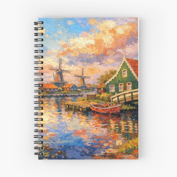 Item preview, Zaanse Schans painting, the Netherlands – A Beautiful place in Europe. designed and sold by GalleryKauffeld.