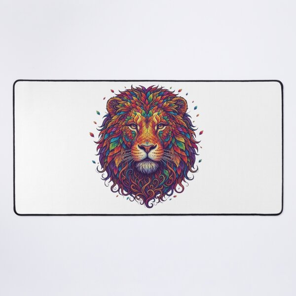 Item preview, Colorful Botanical Lion Face Colorful Floral Lion Art designed and sold by KTD28_SHOP.