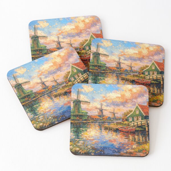 Item preview, Zaanse Schans painting, the Netherlands – A Beautiful place in Europe. designed and sold by GalleryKauffeld.
