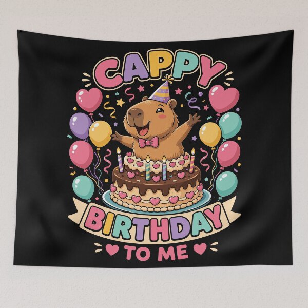 Item preview, Cappy Birthday To Me Funny Capybara Birthday designed and sold by DuDuChben.